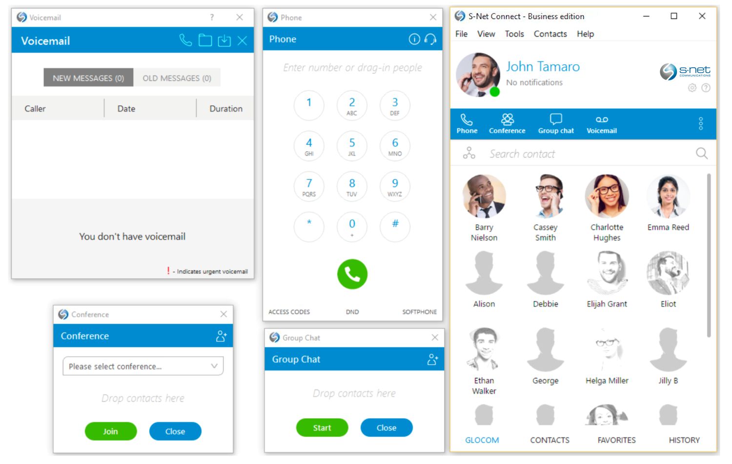S-NET Connect v5.1 Softphone Desktop Application Design