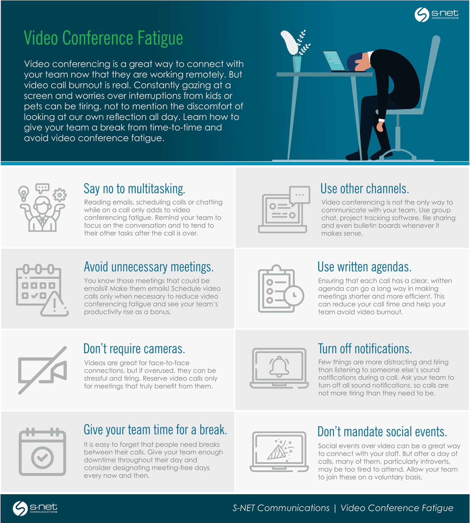 Infographic - Avoid Video Conferencing Fatigue