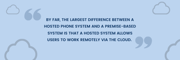 Difference between hosted and premise