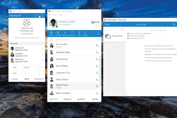 Manage Ongoing Calls in S-NET Connect Video